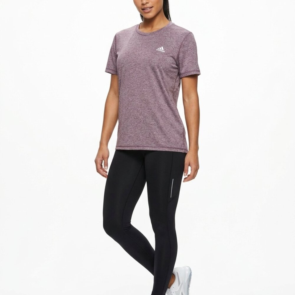 Adidas Golf Performance Deep Heather Purple Workout Tee Shirt - SZ XL